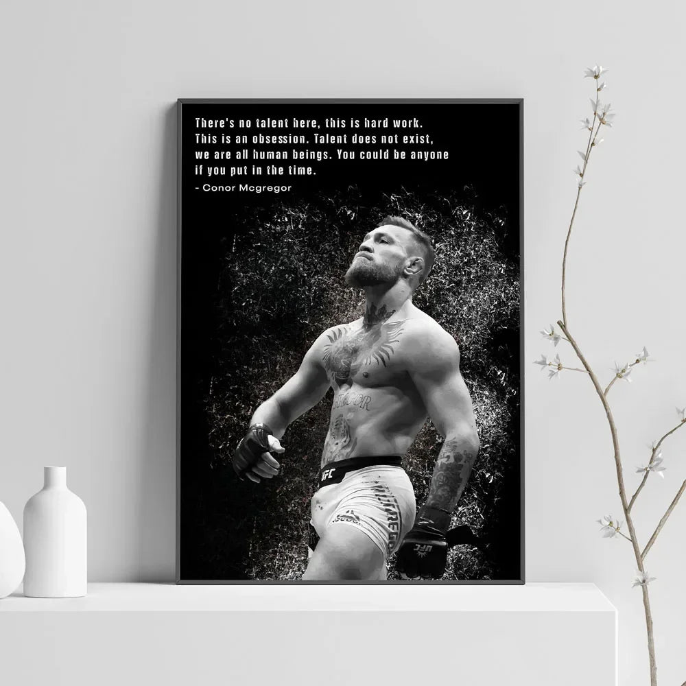 Boxer Motivational Canvas Wall Art