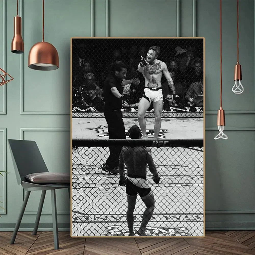 Boxer Motivational Canvas Wall Art