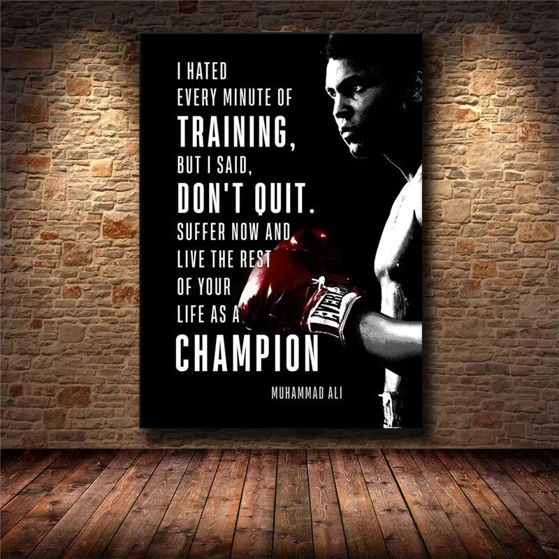 Inspirational Success Quote Canvas Wall Art