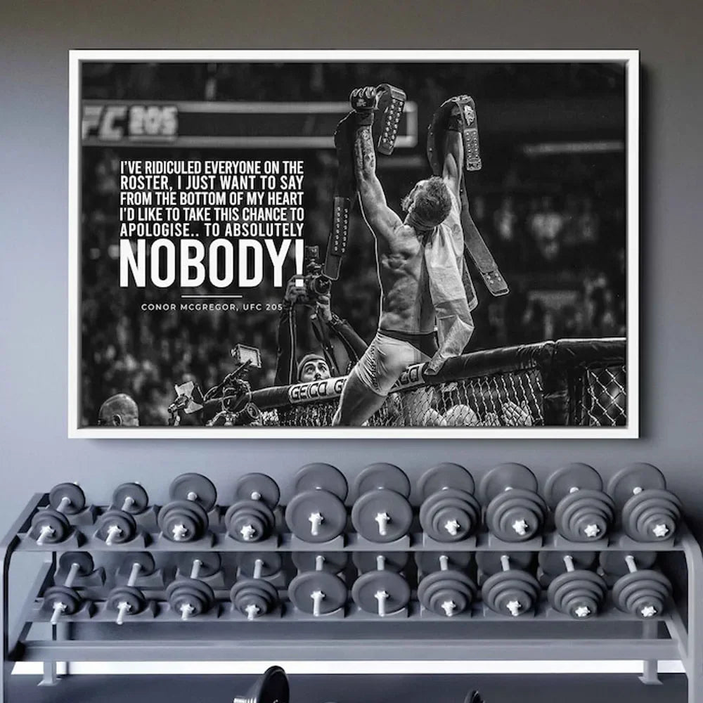 Boxer Motivational Canvas Wall Art