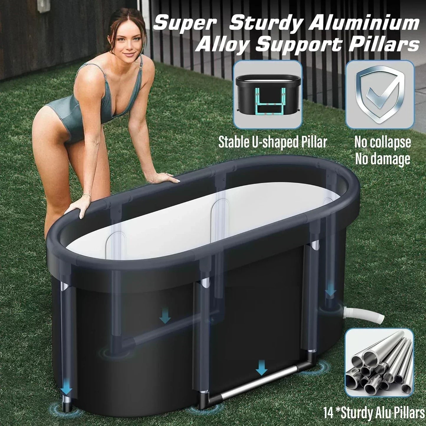 Foldable Portable Ice Bath Tub