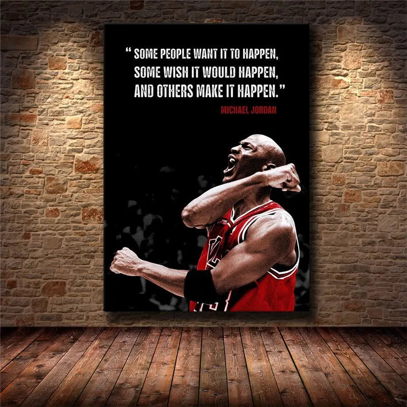 Inspirational Success Quote Canvas Wall Art