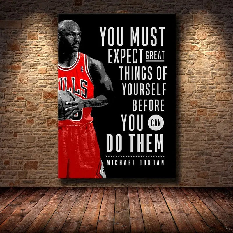 Inspirational Success Quote Canvas Wall Art