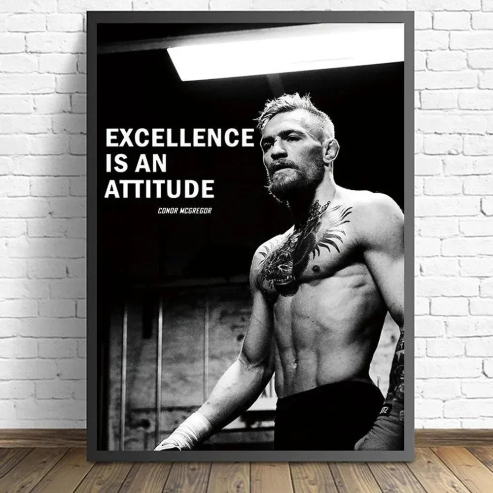 Boxer Motivational Canvas Wall Art