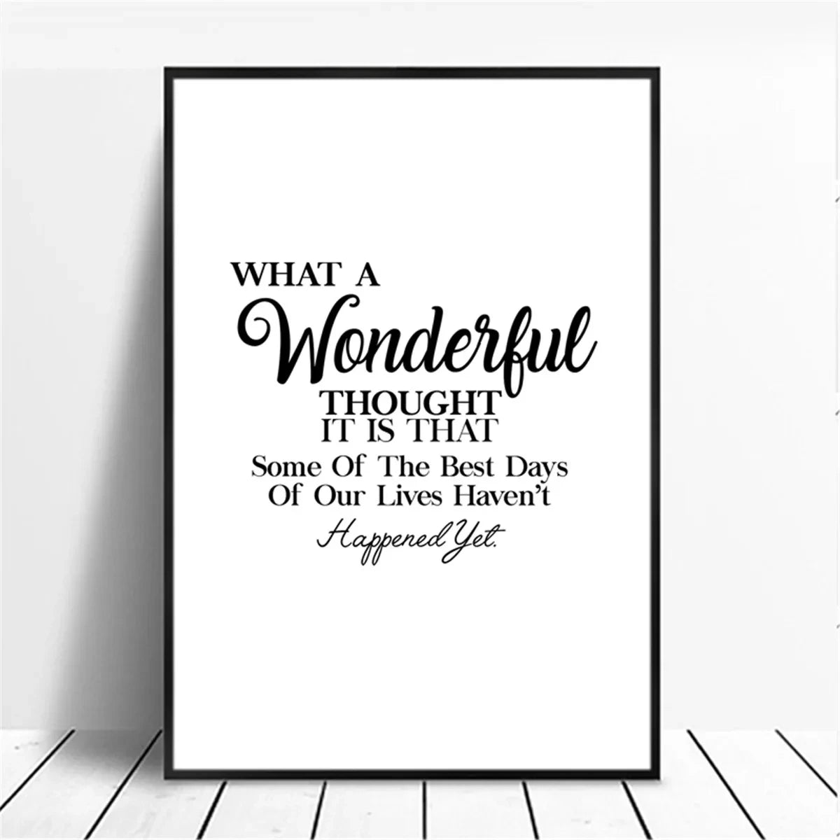 Minimalist Motivational Quote Canvas Wall Art