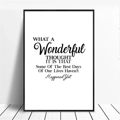 Minimalist Motivational Quote Canvas Wall Art