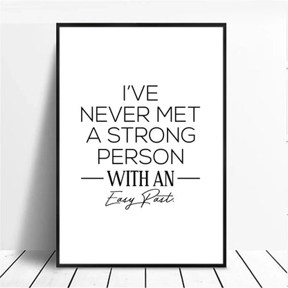 Minimalist Motivational Quote Canvas Wall Art