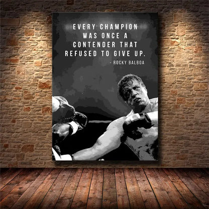 Inspirational Success Quote Canvas Wall Art