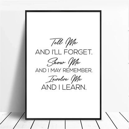 Minimalist Motivational Quote Canvas Wall Art