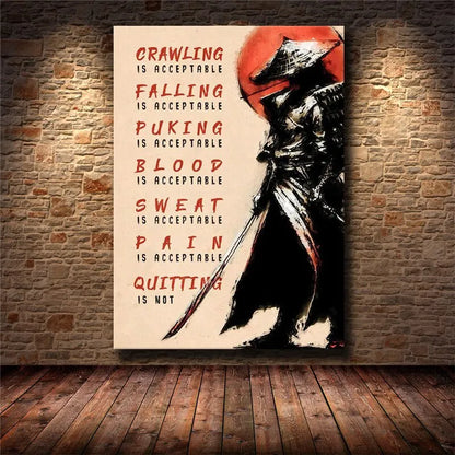 Inspirational Success Quote Canvas Wall Art