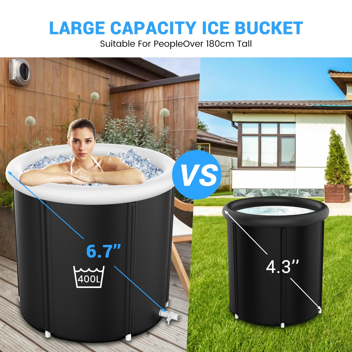 105-Gallon Inflatable Ice Bath Tub