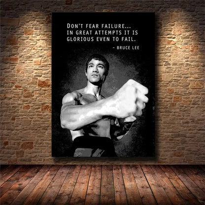 Inspirational Success Quote Canvas Wall Art
