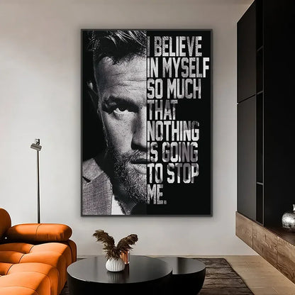 Boxer Motivational Canvas Wall Art