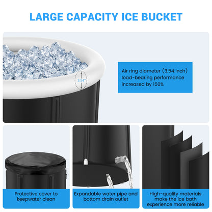 105-Gallon Inflatable Ice Bath Tub