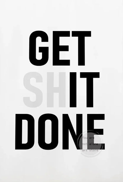 Discipline Motivational Canvas Wall Art