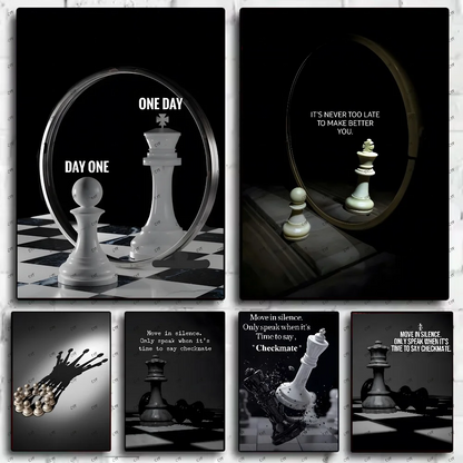 Motivational Chess Wall Poster