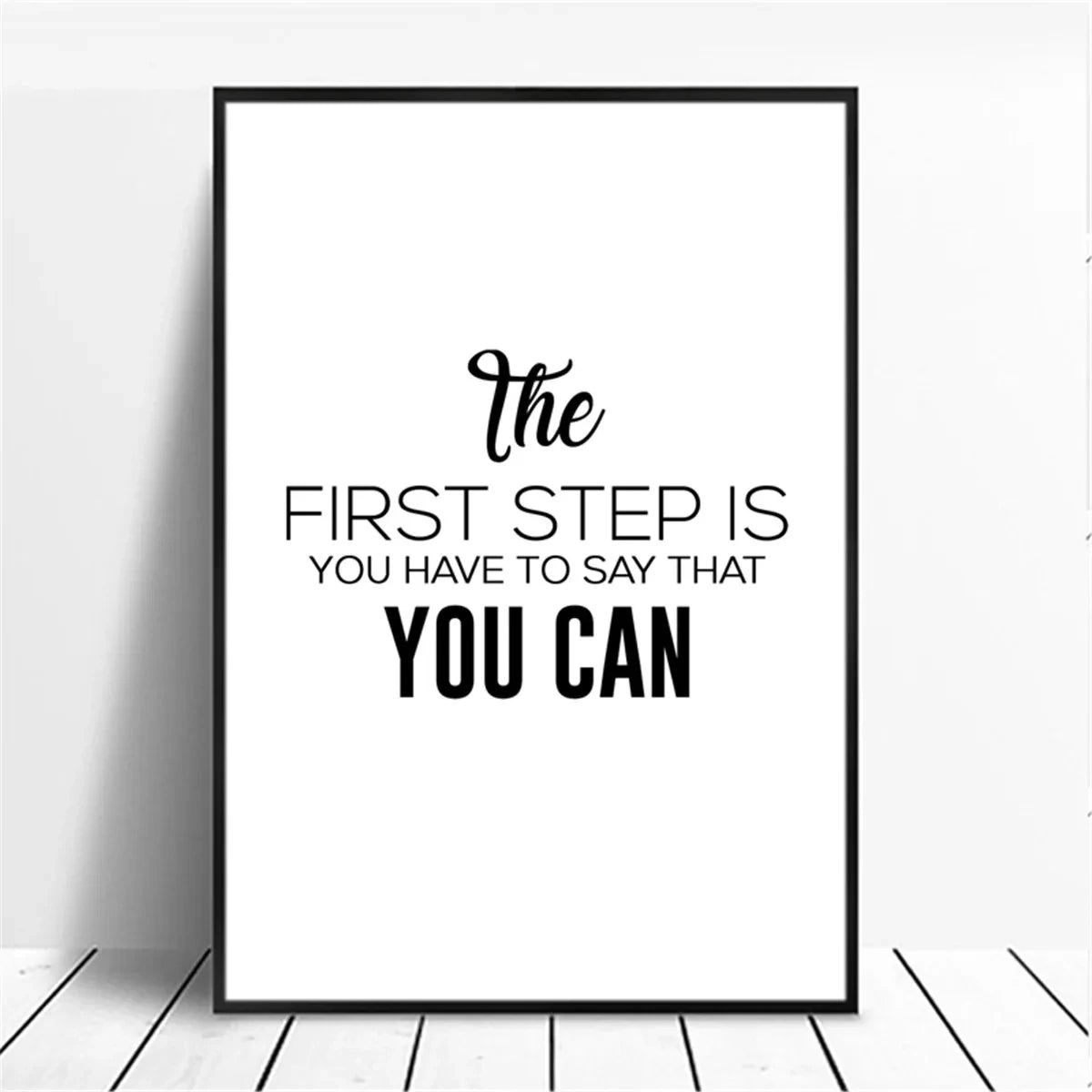 Minimalist Motivational Quote Canvas Wall Art