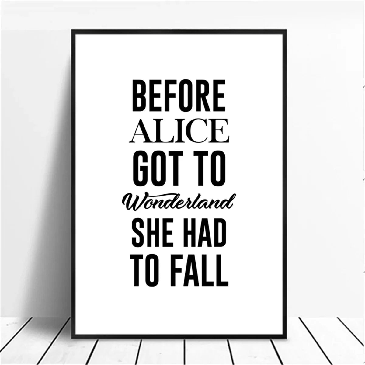 Minimalist Motivational Quote Canvas Wall Art