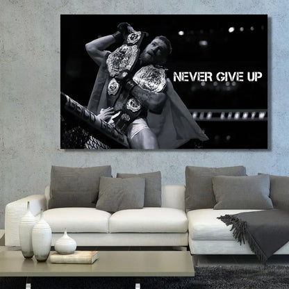 Boxer Motivational Canvas Wall Art