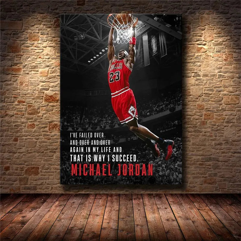 Inspirational Success Quote Canvas Wall Art