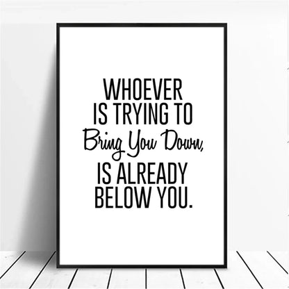 Minimalist Motivational Quote Canvas Wall Art