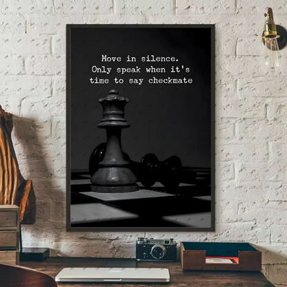 Motivational Chess Wall Poster