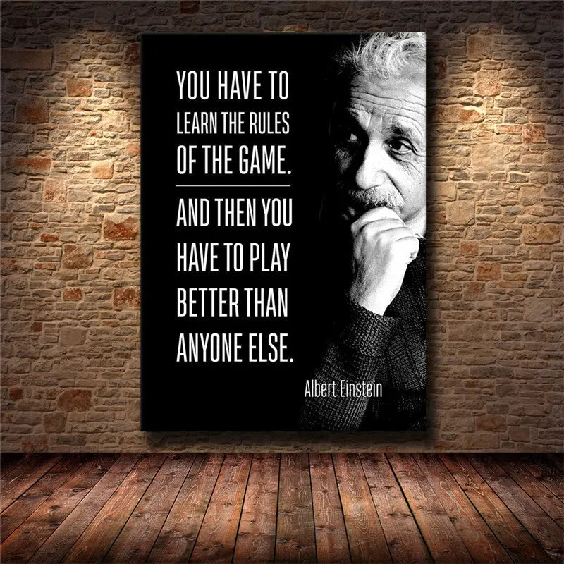 Inspirational Success Quote Canvas Wall Art