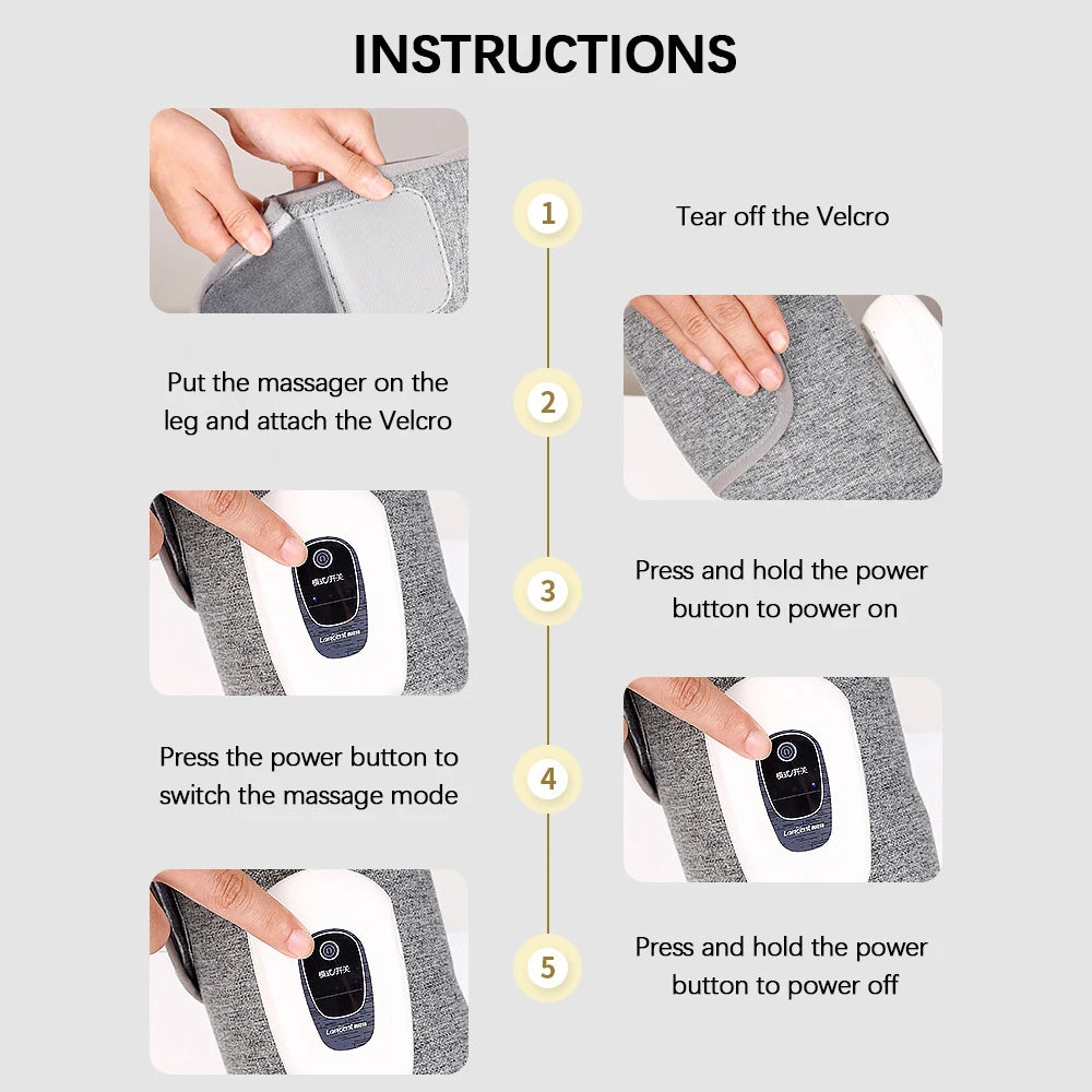 Wireless 360° Air Compression Calf Massager