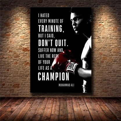 Inspirational Success Quote Canvas Wall Art