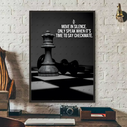 Motivational Chess Wall Poster