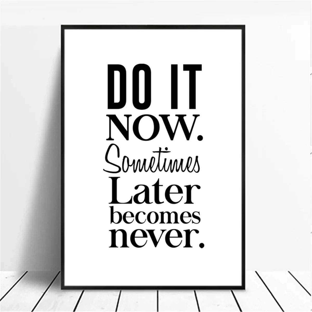 Minimalist Motivational Quote Canvas Wall Art