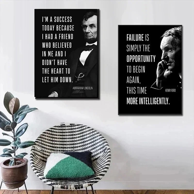Lion Motivational Canvas Wall Art