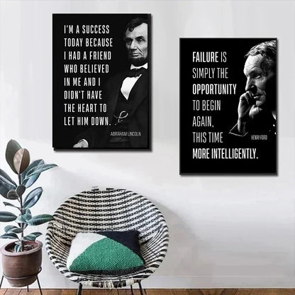 Lion Motivational Canvas Wall Art