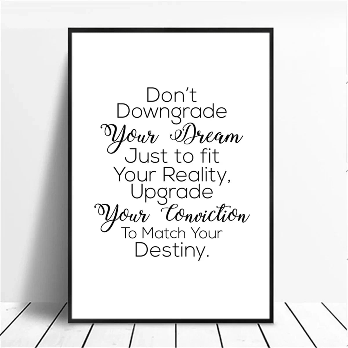 Minimalist Motivational Quote Canvas Wall Art