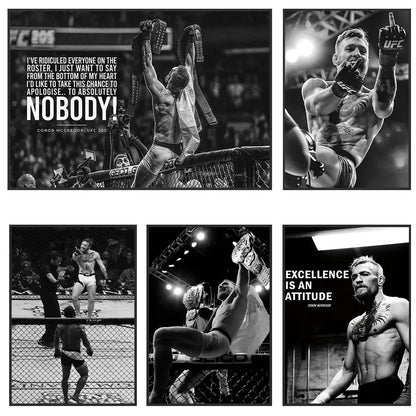 Boxer Motivational Canvas Wall Art