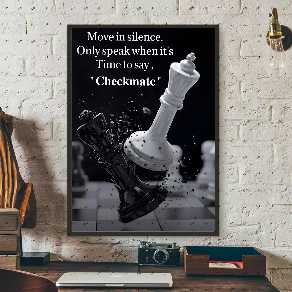 Motivational Chess Wall Poster