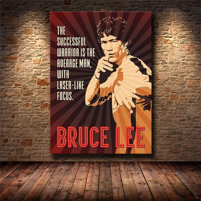 Inspirational Success Quote Canvas Wall Art