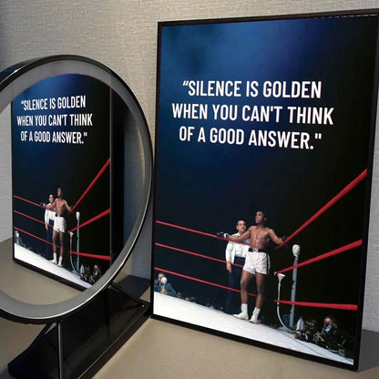 Tyson Ali Motivational Quote Poster