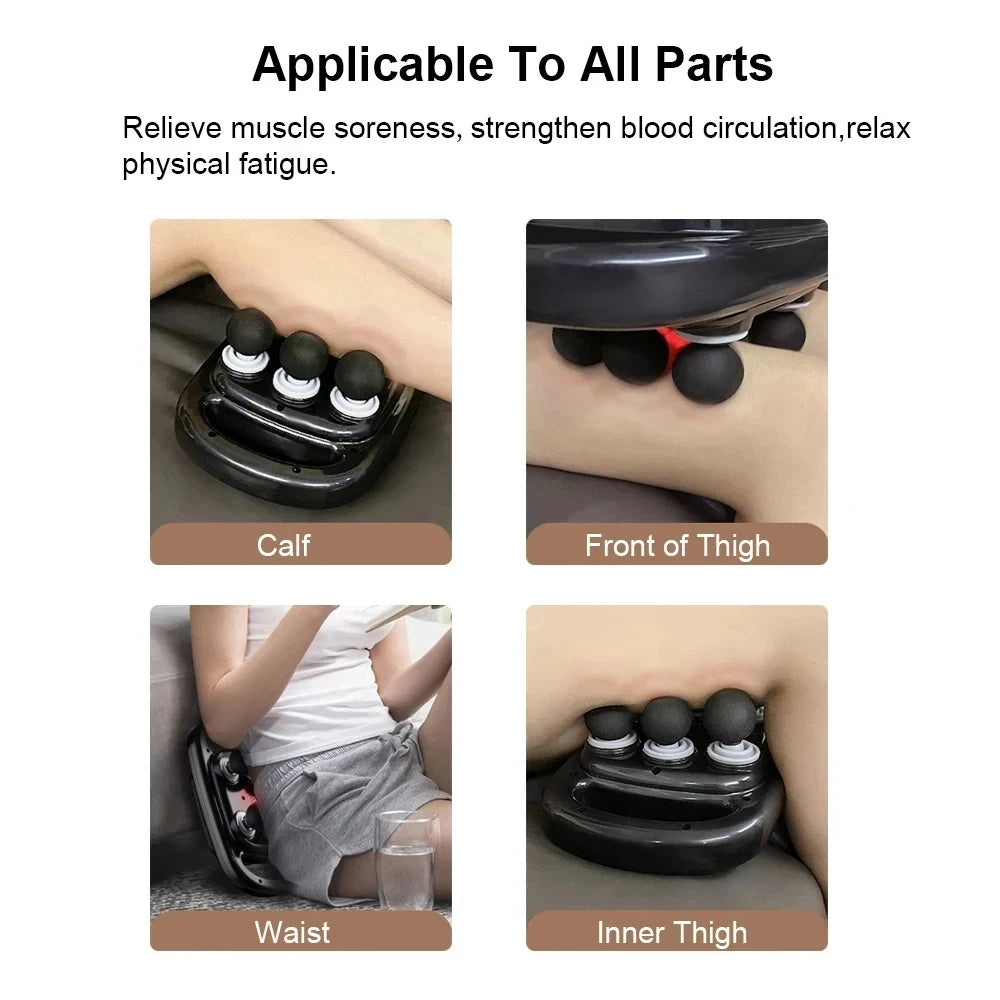 6-Head Deep Tissue Massage Gun