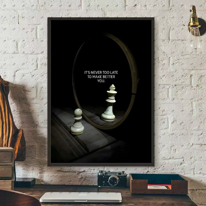 Motivational Chess Wall Poster