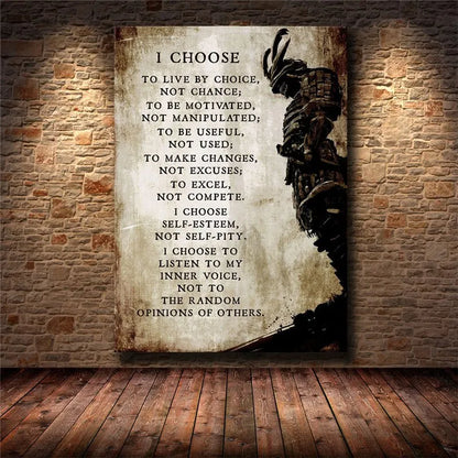 Inspirational Success Quote Canvas Wall Art