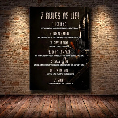 Inspirational Success Quote Canvas Wall Art