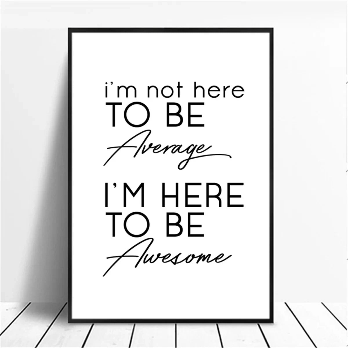 Minimalist Motivational Quote Canvas Wall Art