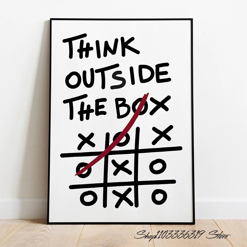 Modern Motivational Discipline Canvas Wall Art