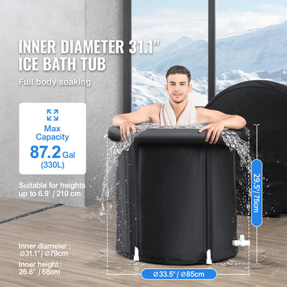Ice Bath Tub for Cold Water Therapy Recovery